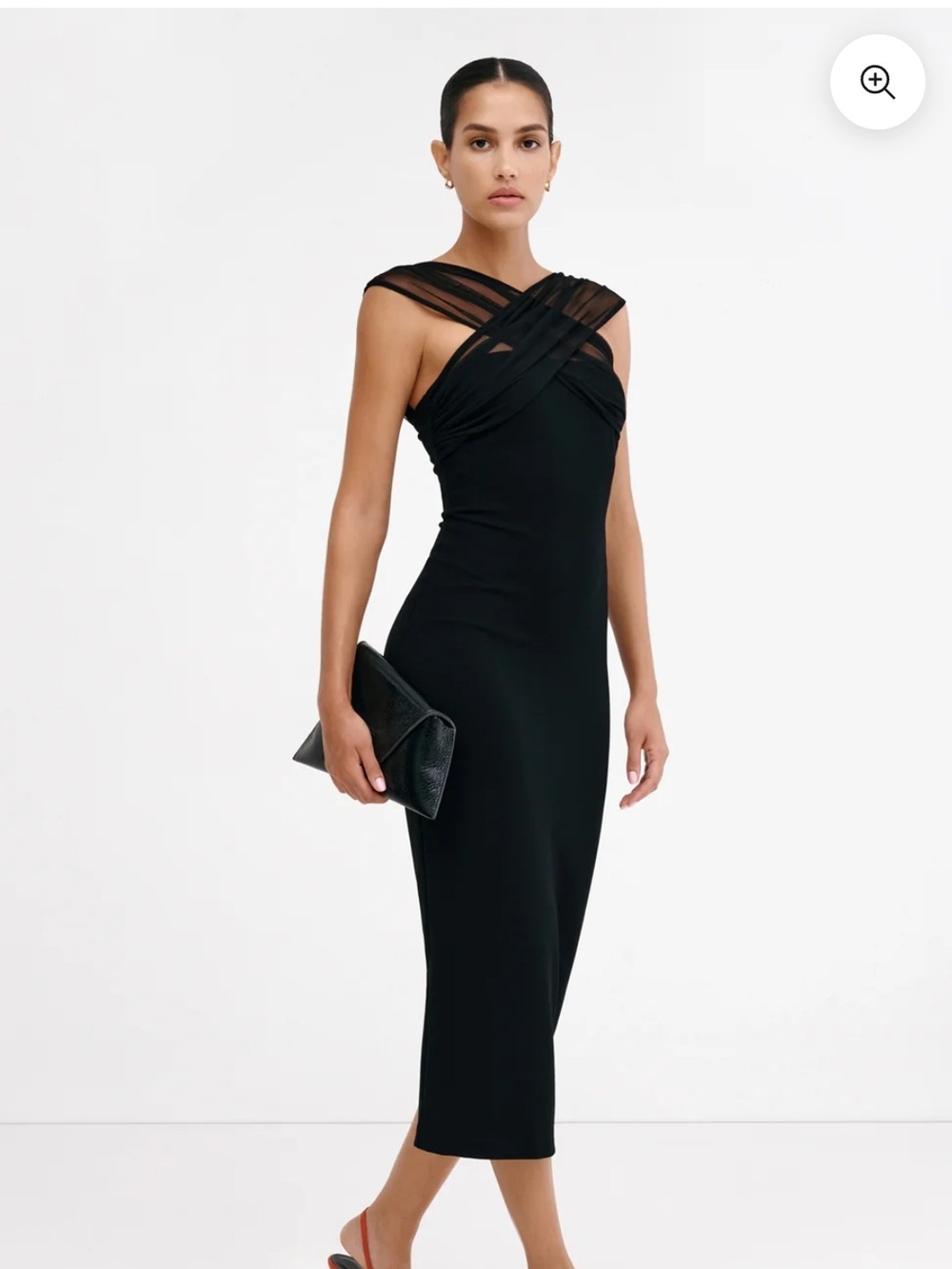 Marcella Waldorf Dress $148(current)European Ponte & Mesh Midi Dress NWT/NWOT